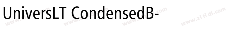 UniversLT CondensedB字体转换
